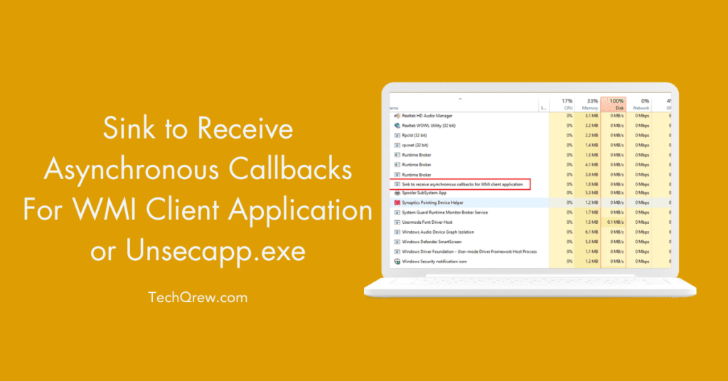 Sink to Receive Asynchronous Callbacks For WMI Client Application or Unsecapp.exe